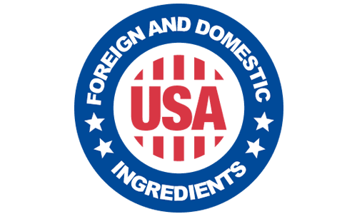 United States flag representing product origin information